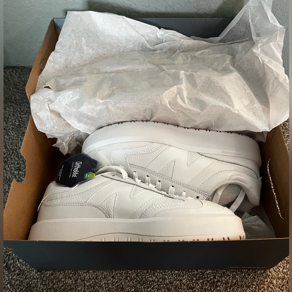 White new balance CT302 shoes!